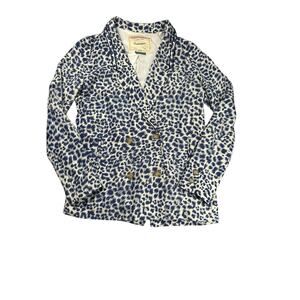 Cartonnier Limpopo Blazer Jacket Size Small Blue Motif Business Casual